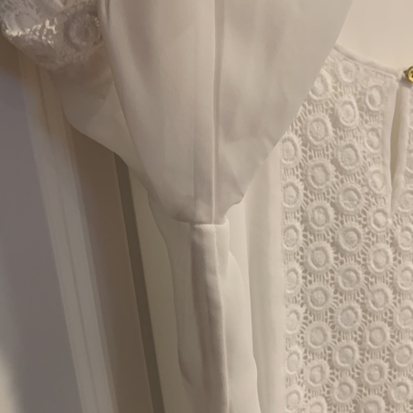 Charter Club Sheer Double Layer Key Hole Top Size Small - Picture 5 of 11